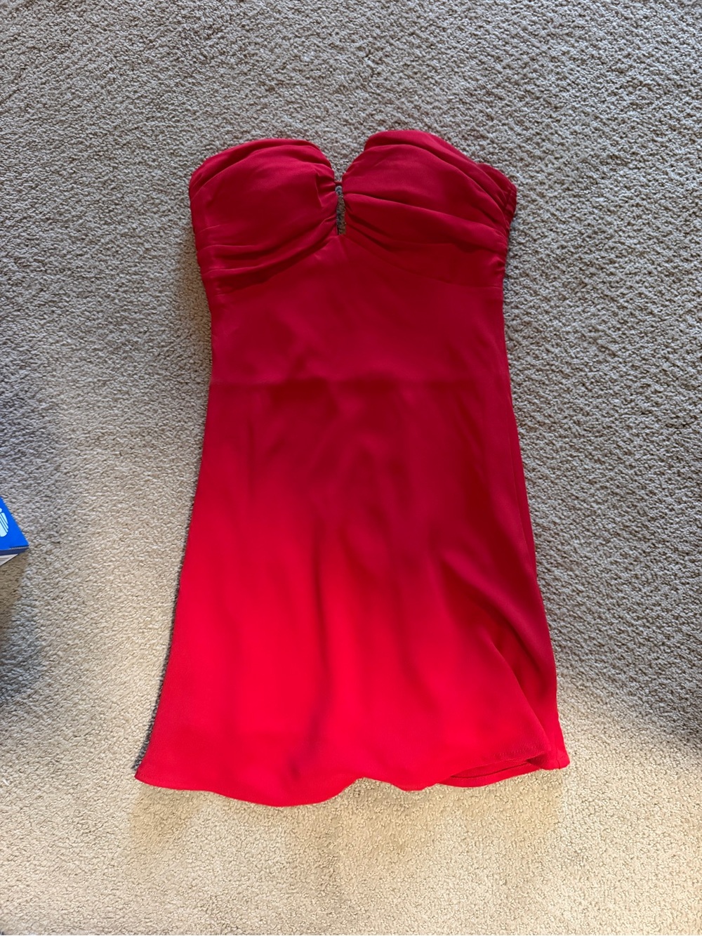 Princess Polly Strapless Bold Red Mini Dress